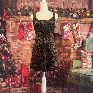 Leopard Print Sleeveless Dress